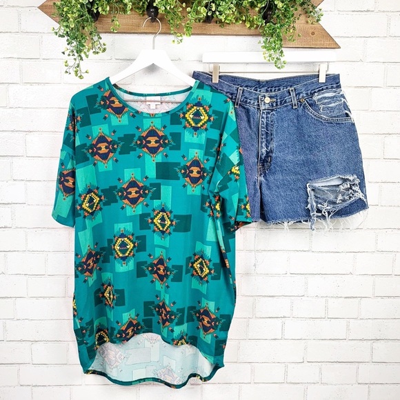 Lularoe Boho Aztec Irma Tunic Sz M - Picture 1 of 5